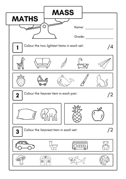 Bundle of coloring pages featuring animals, fruits, and vegetables: