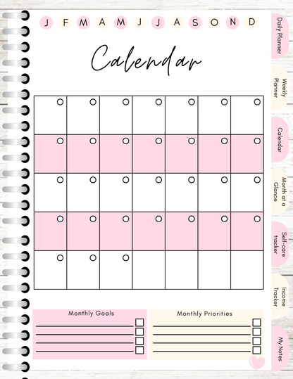 Planner note book